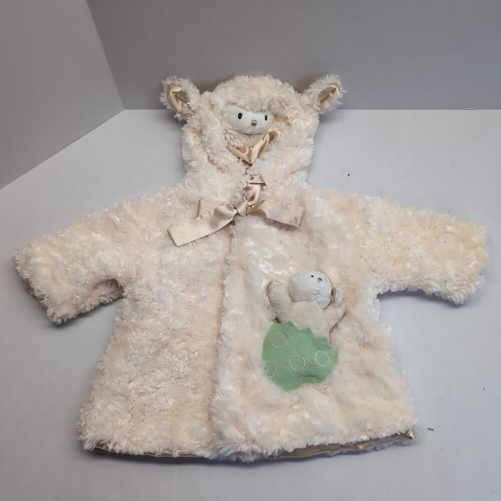 Gund‎ Baby Lamb Costume Sweater Satin Lined Rattle Pocket